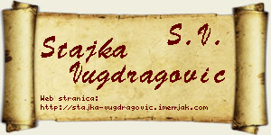 Stajka Vugdragović vizit kartica